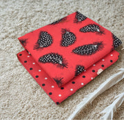 Red with Black Bold Feather.           (PC-00909783)