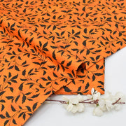 D-Orange Black Floral.                                (PC-LC909882)