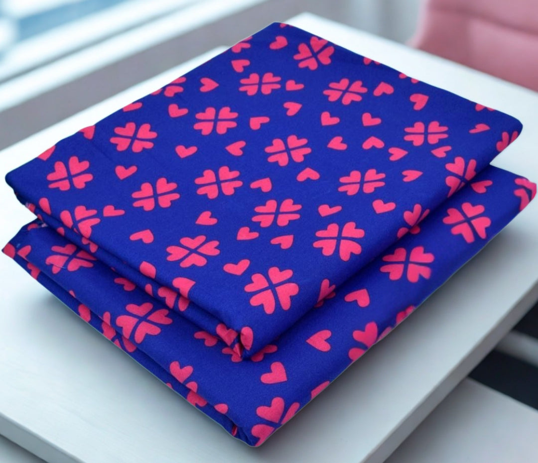 Navy Blue n Red Floral.                 (PC-00909833)