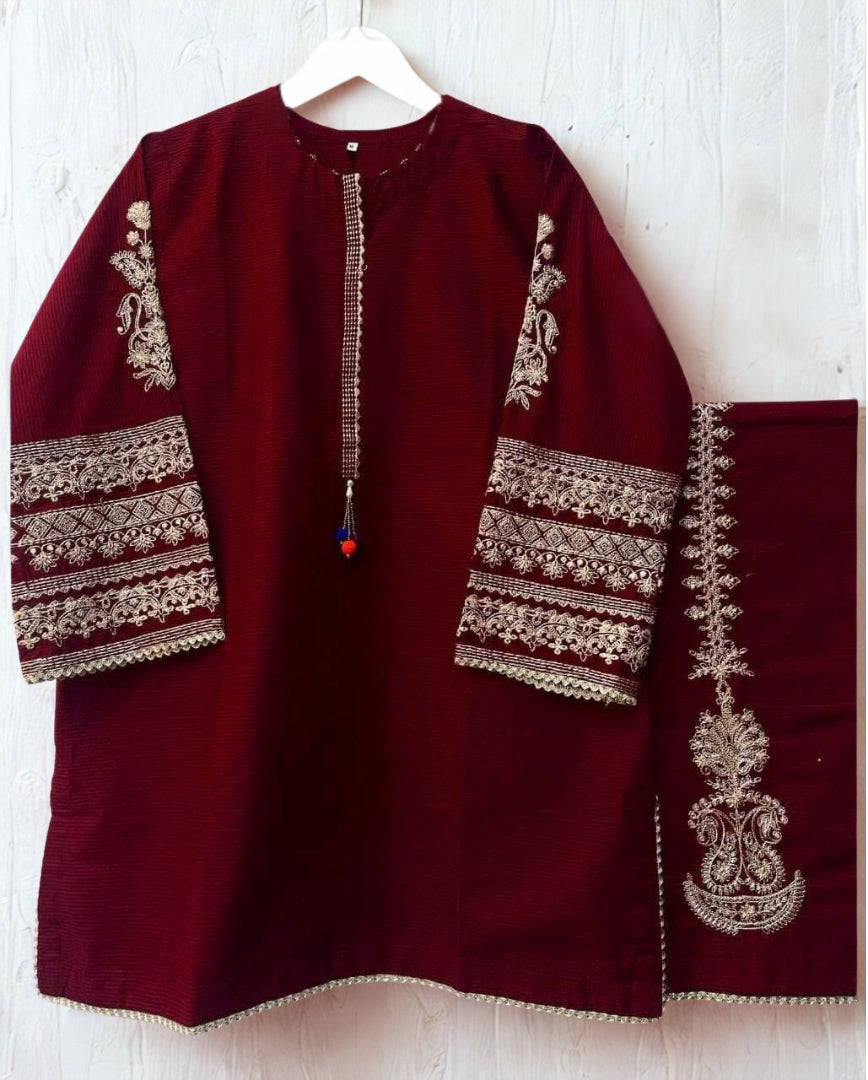 Maroon Standard Size Kurti.                    (PC-LC919892)