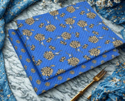 D-Blue Floral Print.                         (PC-00909790)