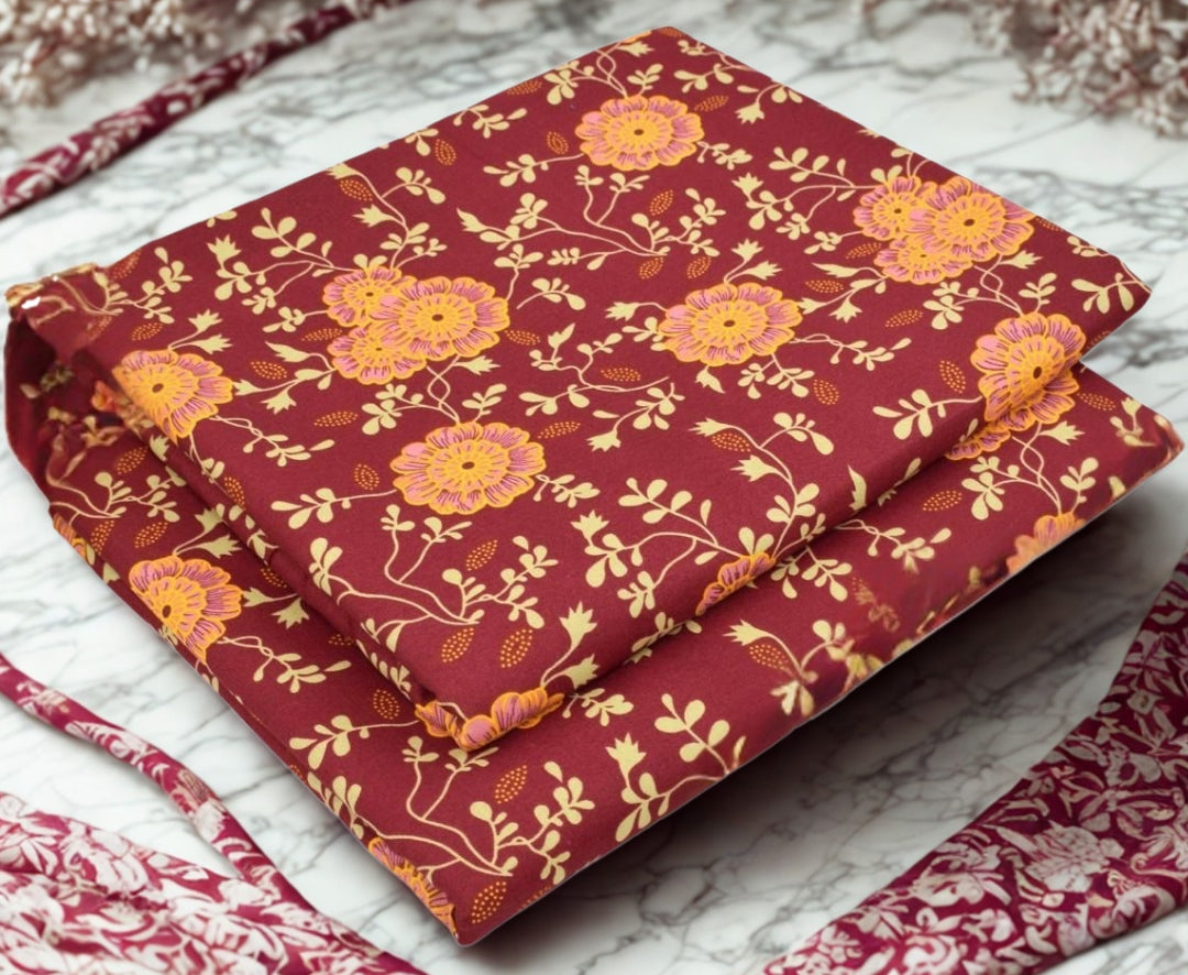 L-Maroon Floral.                             (PC-00909825)